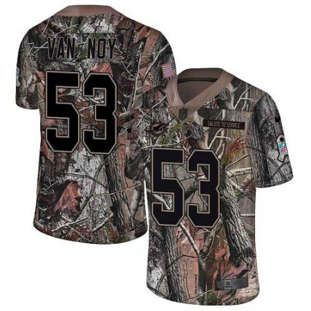 Nike Dolphins #53 Kyle Van Noy Camo Youth Stitched NFL Limited Rush Realtree Jersey
