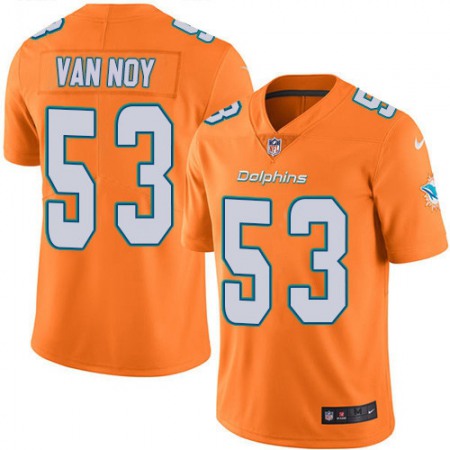Nike Dolphins #53 Kyle Van Noy Orange Green Youth Stitched NFL Limited Rush Jersey