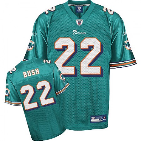 Dolphins #22 Reggie Bush Green Team Color Stitched Youth NFL Jersey