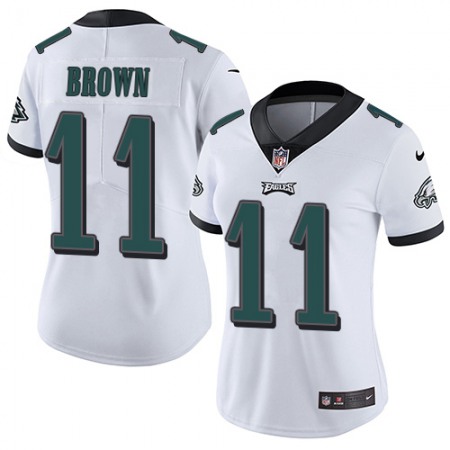 Nike Eagles #11 A.J. Brown White Women's Stitched NFL Vapor Untouchable Limited Jersey