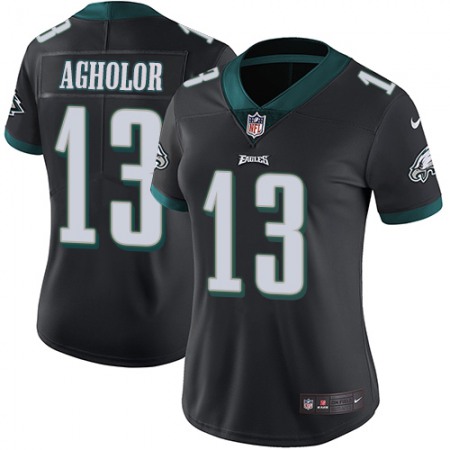 Nike Eagles #13 Nelson Agholor Black Alternate Women's Stitched NFL Vapor Untouchable Limited Jersey