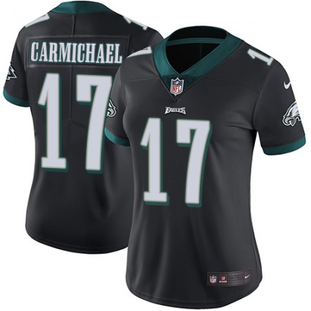 Nike Eagles #17 Harold Carmichael Black Alternate Women's Stitched NFL Vapor Untouchable Limited Jersey