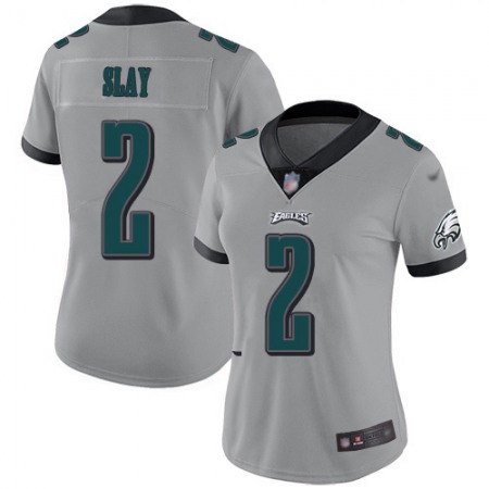 Nike Eagles #2 Darius Slay Silver Women's Stitched NFL Limited Inverted Legend Jersey