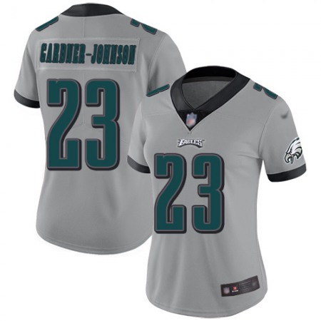 Nike Eagles #23 C.J. Gardner-Johnson Silver Women's Stitched NFL Limited Inverted Legend Jersey