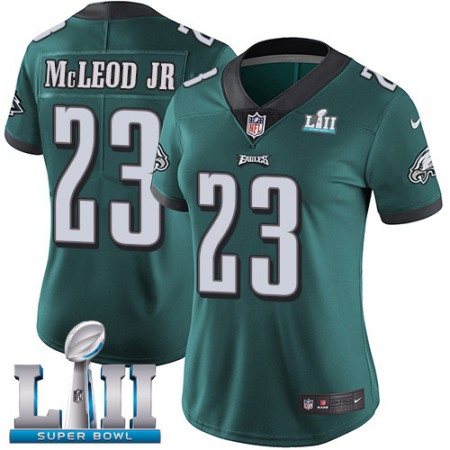 Nike Eagles #23 Rodney McLeod Jr Midnight Green Team Color Super Bowl LII Women's Stitched NFL Vapor Untouchable Limited Jersey