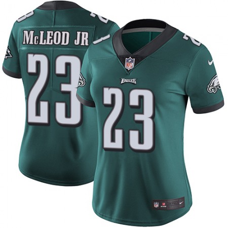 Nike Eagles #23 Rodney McLeod Jr Midnight Green Team Color Women's Stitched NFL Vapor Untouchable Limited Jersey