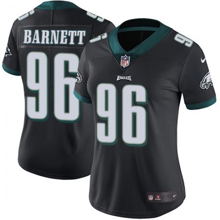 Nike Eagles #96 Derek Barnett Black Alternate Women's Stitched NFL Vapor Untouchable Limited Jersey