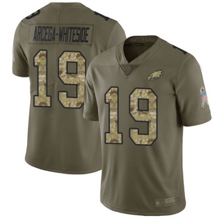 Nike Eagles #19 JJ Arcega-Whiteside Olive/Camo Youth Stitched NFL Limited 2017 Salute to Service Jersey
