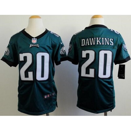 Nike Eagles #20 Brian Dawkins Midnight Green Team Color Youth Stitched NFL Elite Jersey