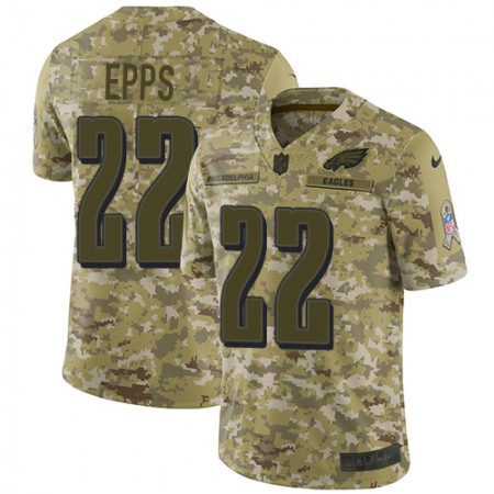 Nike Eagles #22 Marcus Epps Camo Youth Stitched NFL Limited 2018 Salute To Service Jersey