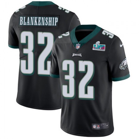 Nike Eagles #32 Reed Blankenship Black Alternate Super Bowl LVII Patch Youth Stitched NFL Vapor Untouchable Limited Jersey