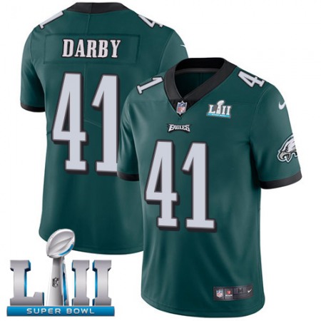 Nike Eagles #41 Ronald Darby Midnight Green Team Color Super Bowl LII Youth Stitched NFL Vapor Untouchable Limited Jersey