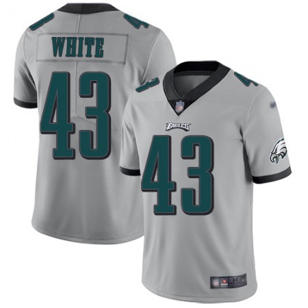 Nike Eagles #43 Kyzir White Silver Youth Stitched NFL Limited Inverted Legend Jersey