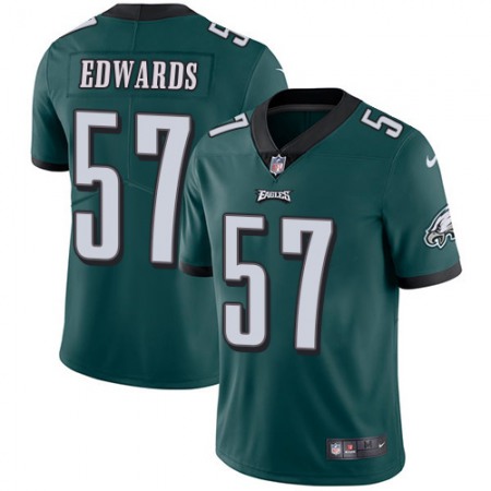 Nike Eagles #57 T. J. Edwards Green Team Color Youth Stitched NFL Vapor Untouchable Limited Jersey