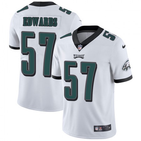 Nike Eagles #57 T. J. Edwards White Youth Stitched NFL Vapor Untouchable Limited Jersey