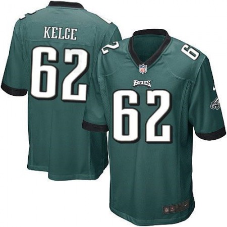 Nike Eagles #62 Jason Kelce Midnight Green Team Color Youth Stitched NFL New Elite Jersey