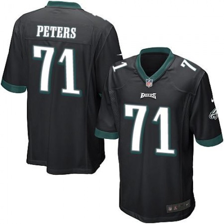 Nike Eagles #71 Jason Peters Black Alternate Youth Stitched NFL New Elite Jersey