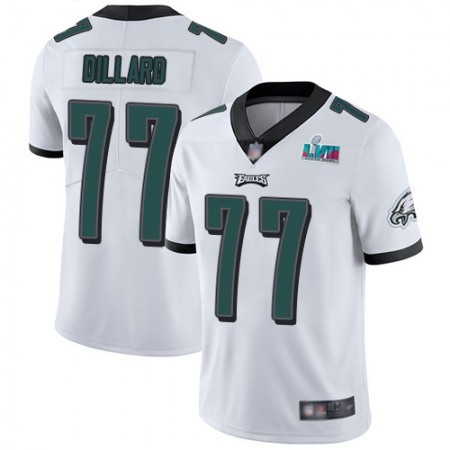 Nike Eagles #77 Andre Dillard White Super Bowl LVII Patch Youth Stitched NFL Vapor Untouchable Limited Jersey