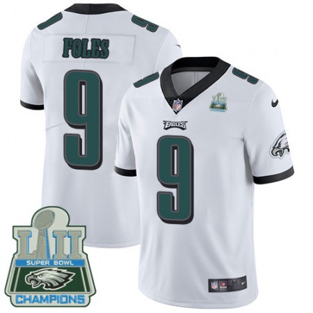 Nike Eagles #9 Nick Foles White Super Bowl LII Champions Youth Stitched NFL Vapor Untouchable Limited Jersey