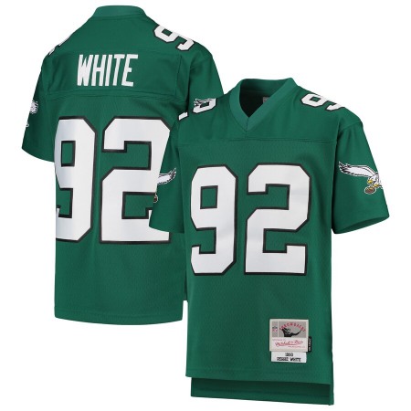 Youth Philadelphia Eagles #92 Reggie White Mitchell & Ness Green 1990 Legacy Retired Player Jersey