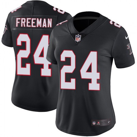 Nike Falcons #24 Devonta Freeman Black Alternate Women's Stitched NFL Vapor Untouchable Limited Jersey