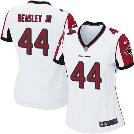 Nike Falcons #44 Vic Beasley Jr White Women's Stitched NFL Elite Jersey