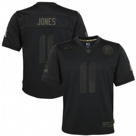 Atlanta Falcons #11 Julio Jones Nike Youth 2020 Salute to Service Game Jersey Black