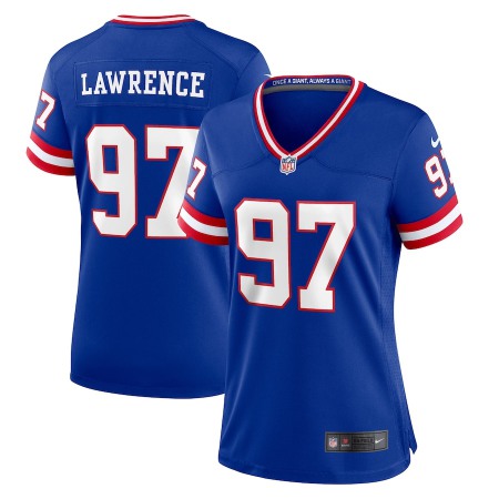 New York Giants #97 Dexter Lawrence Royal Women's Nike Classic Player Game Jersey