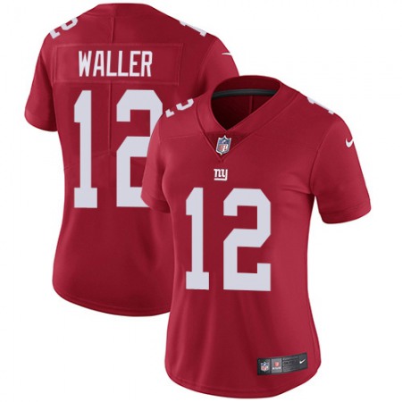 Nike Giants #12 Darren Waller Red Women's Stitched NFL Limited Inverted Legend Jersey