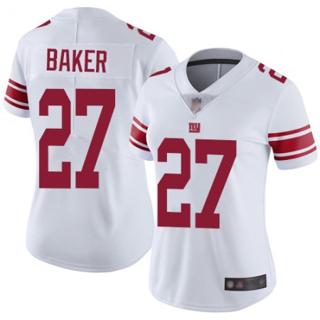 Nike Giants #27 Deandre Baker White Women's Stitched NFL Vapor Untouchable Limited Jersey