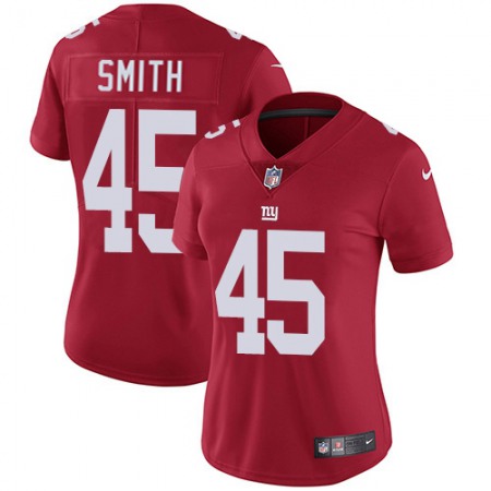 Nike Giants #45 Jaylon Smith Red Women's Stitched NFL Limited Inverted Legend Jersey