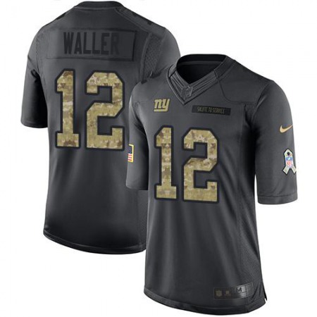 Nike Giants #12 Darren Waller Black Youth Stitched NFL Limited 2016 Salute to Service Jersey