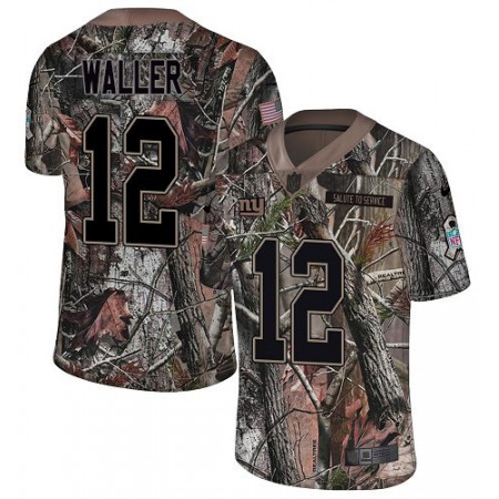 Nike Giants #12 Darren Waller Camo Youth Stitched NFL Limited Rush Realtree Jersey