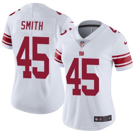 Nike Giants #45 Jaylon Smith White Women's Stitched NFL Vapor Untouchable Limited Jersey