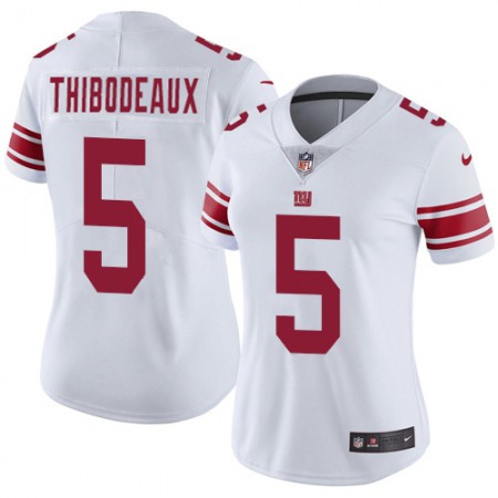 Nike Giants #5 Kayvon Thibodeaux White Women's Stitched NFL Vapor Untouchable Limited Jersey