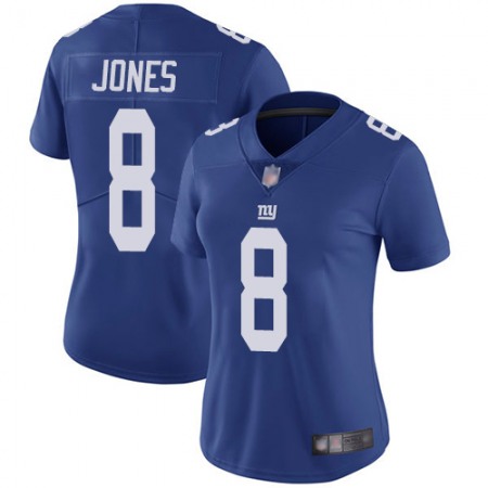 Nike Giants #8 Daniel Jones Royal Blue Team Color Women's Stitched NFL Vapor Untouchable Limited Jersey