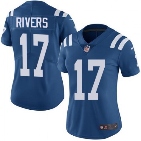 Nike Colts #17 Philip Rivers Royal Blue Women's Stitched NFL Limited Rush Jersey