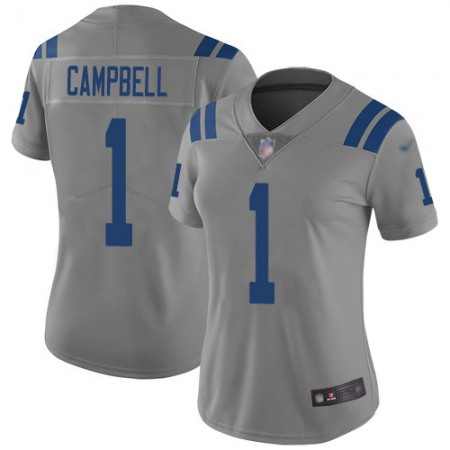 Nike Colts #1 Parris Campbell Gray Women's Stitched NFL Limited Inverted Legend Jersey