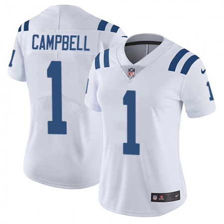 Nike Colts #1 Parris Campbell White Women's Stitched NFL Vapor Untouchable Limited Jersey