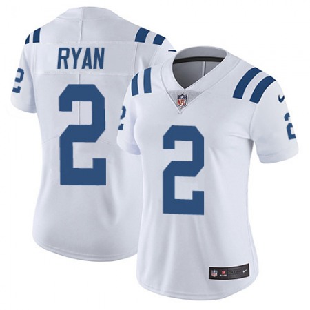 Nike Colts #2 Matt Ryan White Women's Stitched NFL Vapor Untouchable Limited Jersey