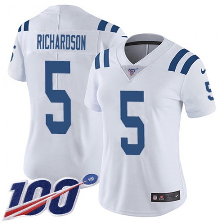 Nike Colts #5 Anthony Richardson White Women's Stitched NFL 100th Season Vapor Untouchable Limited Jersey