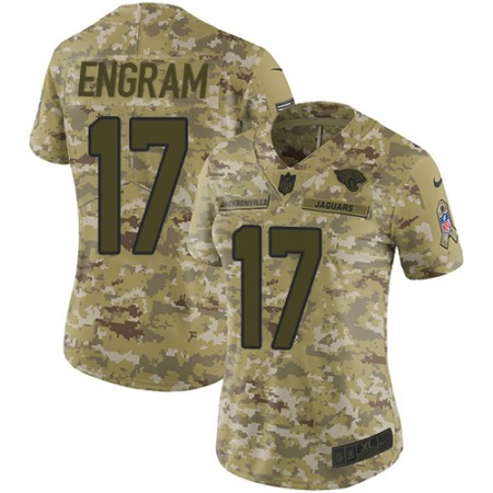 Nike Jaguars #17 Evan Engram Camo Women's Stitched NFL Limited 2018 Salute To Service Jersey