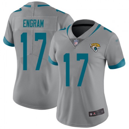 Nike Jaguars #17 Evan Engram Silver Women's Stitched NFL Limited Inverted Legend Jersey