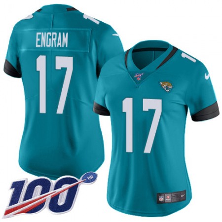 Nike Jaguars #17 Evan Engram Teal Green Alternate Women's Stitched NFL 100th Season Vapor Untouchable Limited Jersey