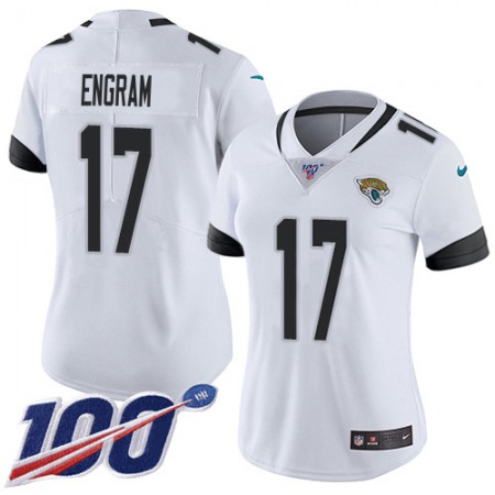 Nike Jaguars #17 Evan Engram White Women's Stitched NFL 100th Season Vapor Untouchable Limited Jersey