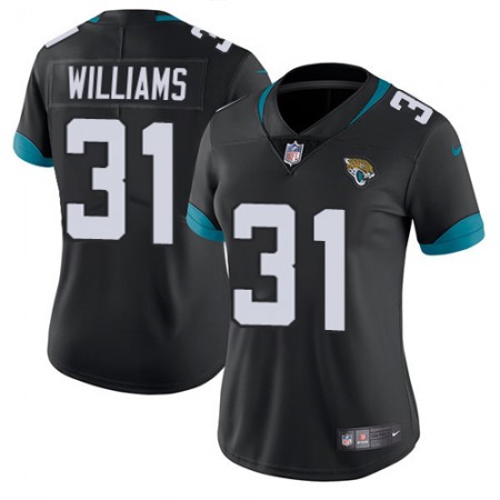 Nike Jaguars #31 Darious Williams Black Team Color Women's Stitched NFL Vapor Untouchable Limited Jersey