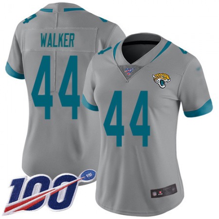 Nike Jaguars #44 Travon Walker Silver Women's Stitched NFL Limited Inverted Legend 100th Season Jersey