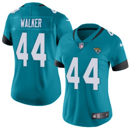 Nike Jaguars #44 Travon Walker Teal Green Alternate Women's Stitched NFL Vapor Untouchable Limited Jersey