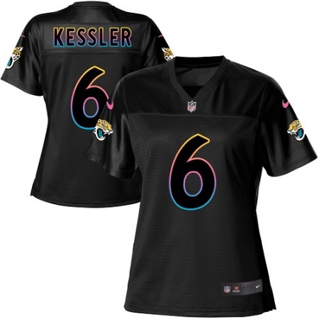 Nike Jaguars #6 Cody Kessler Black Women's NFL Fashion Game Jersey