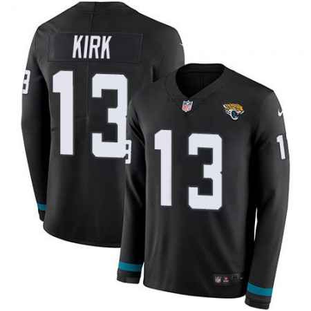 Nike Jaguars #13 Christian Kirk Black Team Color Youth Stitched NFL Limited Therma Long Sleeve Jersey